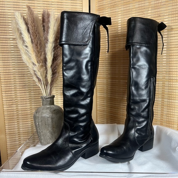 Vera Gomma Cuffed Knee High Boots, Size: 36/US6 - Picture 3 of 11